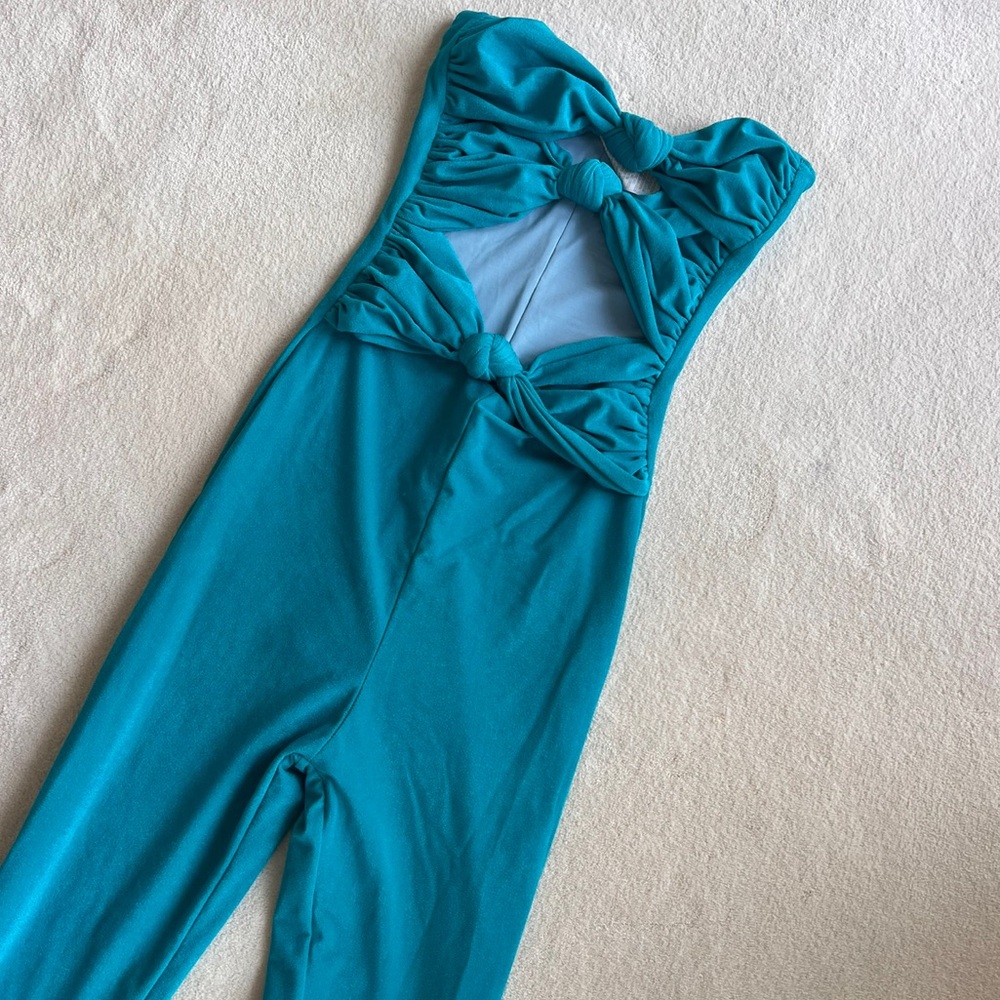 COPY - Turquoise Jumpsuit with Slits